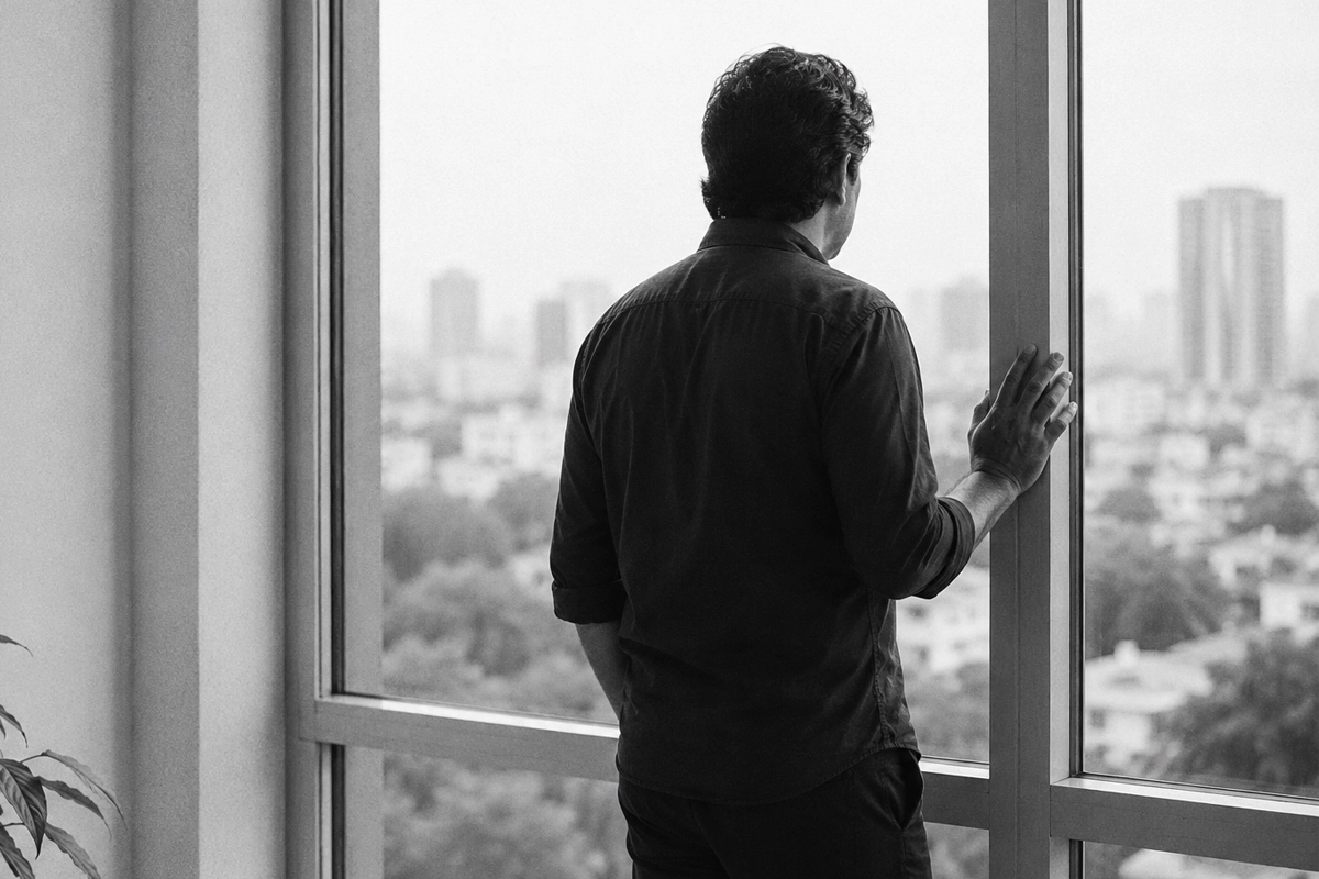 Persona mirando al horizonte, representando el tiempo disponible para planear el retiro