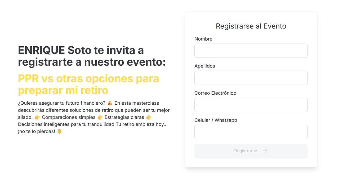 Sesión en vivo de la masterclass de los miércoles